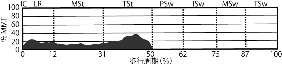 後脛骨筋のEMG